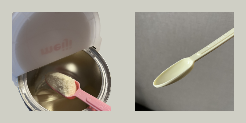 ほほえみの缶とスプーン